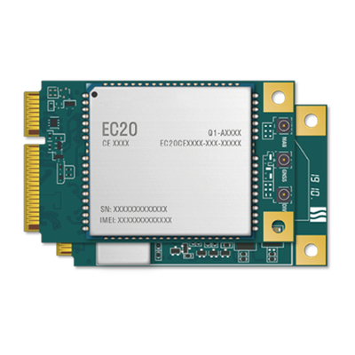 Módulo de comunicación inalámbrica EC20CEFILG-MINIPCIE-C Mini PCIe LTE Cat 4 para aplicaciones M2M e IoT