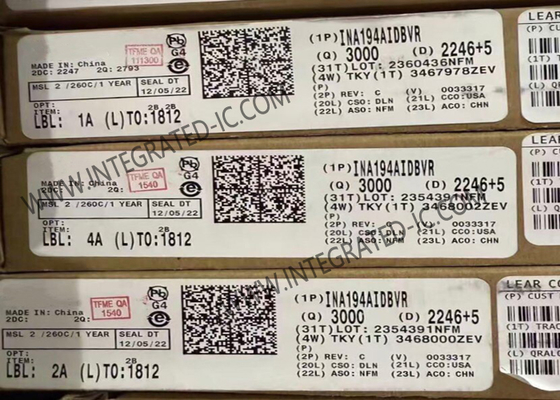 Chip de circuito integrado INA194AIDBVR Amplificador de sentido de corriente de lado alto de 500 kHz