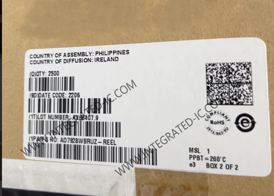 Chip de circuito integrado AD7928WBRUZ 12 bits Convertidor analógico a digital 8 Entrada 20-TSSOP