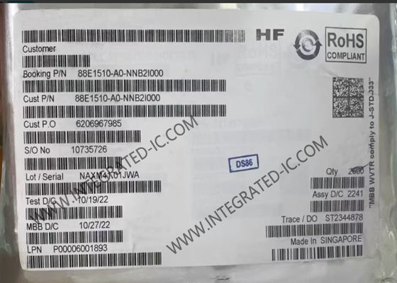 88E1510-A0-NNB2I000 Ethernet IC Transceptor Ethernet de un solo gigabit integrado