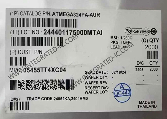 Microcontrolador ATMEGA324PA-AUR MCU de 8 bits 20MHz 32KB Flash AVR Microcontrolador 44-TQFP