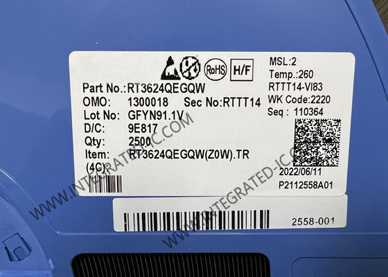 RT3624QEGQW Chip de circuito integrado controlador PWM de doble canal para fuente de alimentación del núcleo de la CPU