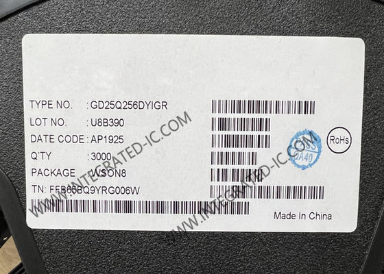 Chip IC de memoria GD25Q256DYIGR 256Mbit 104MHz SPI NOR Flash Memory WSON-8