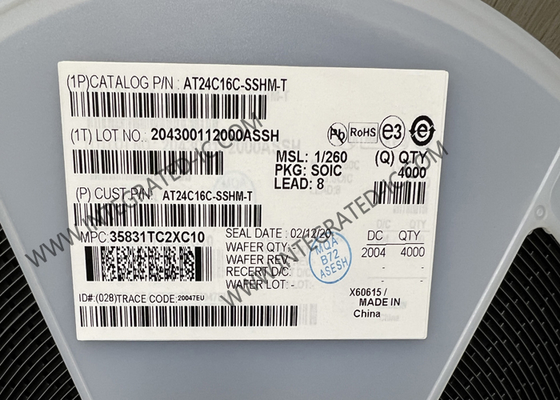 Chip de IC de memoria AT24C16C-SSHM-T 16Kbit 1MHz I2C EEPROM en serie Memoria 8-SOIC
