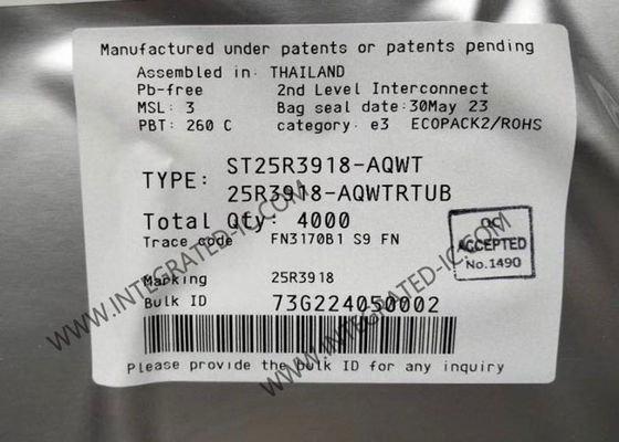 ST25R3918-AQWT Chip de circuito integrado con múltiples propósitos Transceptor NFC