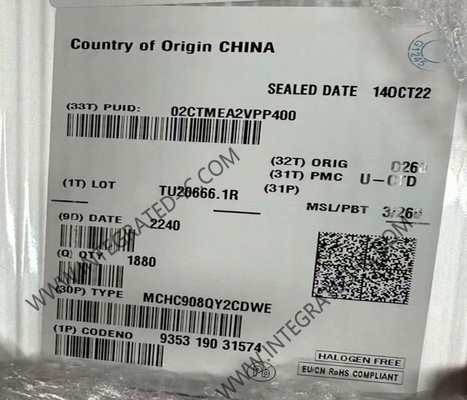 MCHC908QY2CDWE Microcontrolador MCU de alto rendimiento de 8 bits 8MHz HC08 Microcontrolador SOIC-16