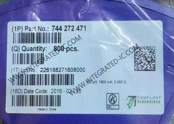 744272471 Integrated Circuit Chip Common Mode Line Filter 470µH Common Mode Chokes