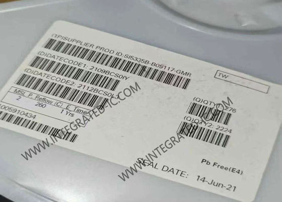 SI5335B-B05117-GMR 200MHz Cuatro canales generador de reloj IC con bajo jitter para el tiempo de precisión