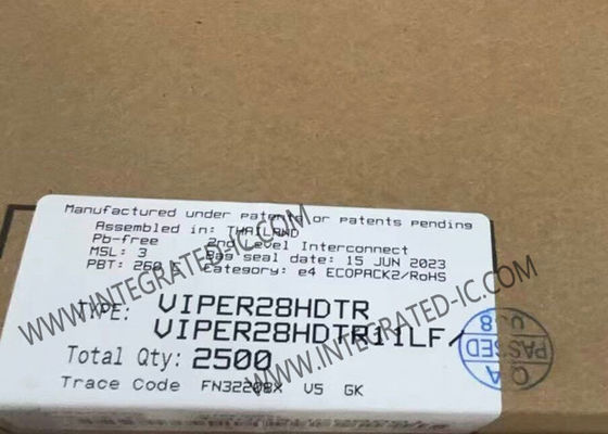 Chip de circuito integrado VIPER28HDTR Convertidor de alto voltaje con salida de 800V, potencia de 20W y frecuencia de conmutación de 115kHz