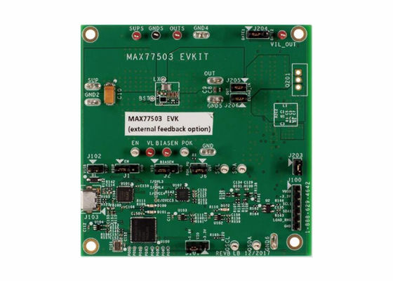 MAX77503B33EVKIT Junta de evaluación de soluciones integradas MAX77503 Convertidor descendente