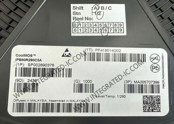 Chip de circuito integrado IPB80R290C3A 11A Transistor de potencia única de mejora de 10V
