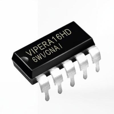 Chip de circuito integrado VIPERA16HD con convertidor de alto voltaje de 6W, robustez de avalancha de 800 V y frecuencia de operación de 60 kHz