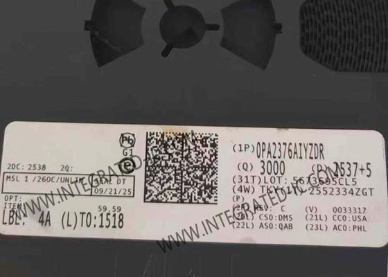 Amplificador operativo de precisión OPA2376AIYZDR con ancho de banda de ganancia de 5,5 MHz 2 V/us Slew Rate y 5 uV Input Offset Voltage