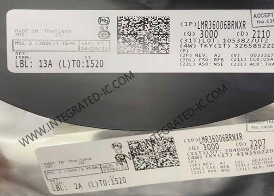 Chip de circuito integrado LMR36006BRNXR Convertidor reductor síncrono con corriente de salida de 0,6 A, frecuencia de conmutación de 1 MHz y voltaje de entrada de 4,2 V a 60 V