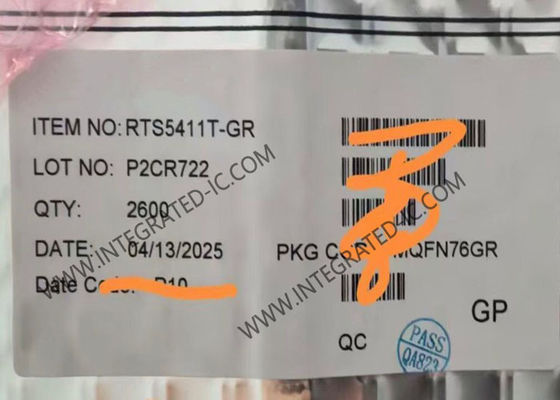 Chip de circuito integrado RTS5411T-GR Controlador HUB USB 3.0 Super-Speed de 4 puertos en paquete QFN-76