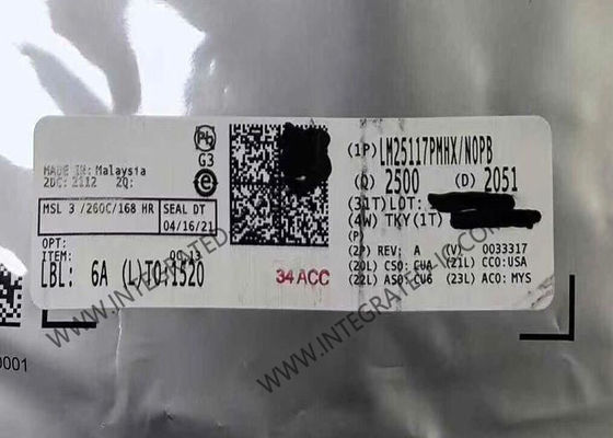 Chip de circuito integrado LM25117PMHX Controlador reductor síncrono con amplio rango de entrada, controladores de puerta pico robustos de 3,3 A y referencia de voltaje de precisión del 1,5%