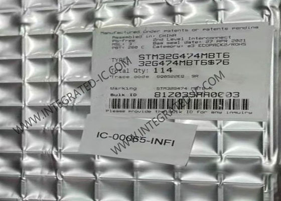 170MHz el microcontrolador MCU STM32G474MBT6 integró el chip CI de los microcontroladores LQFP80