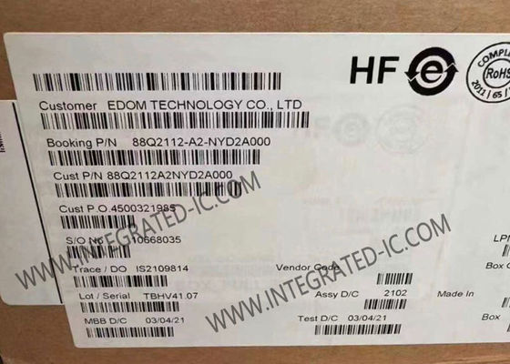 88Q2112-A2-NYD2A000 Ethernet IC de puerto único Ethernet automotriz PHY para redes en el vehículo