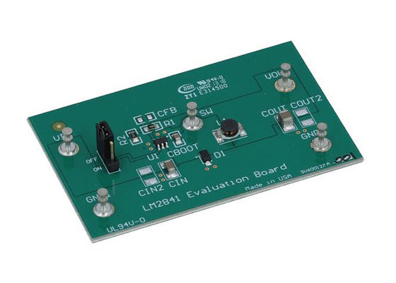 Placa de evaluación de soluciones integradas LM2841YMK-ADJEV para el convertidor reductor LM2841