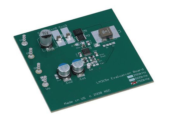 Placa de evaluación de soluciones integradas LM3150-750EVAL para el controlador reductor síncrono LM3150
