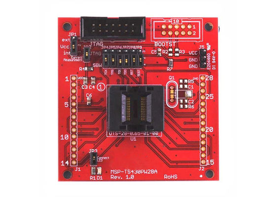 Placa de desarrollo objetivo con zócalo ZIF de ultra baja potencia para soluciones integradas MSP-TS430PW28A