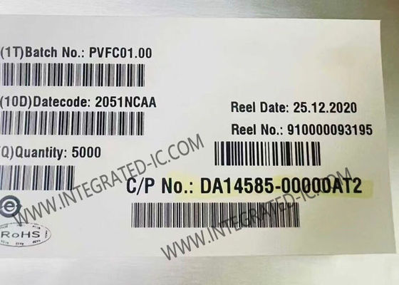 DA14585-00000AT2 SoC SmartBond BT 5.0 con 96kB de RAM y paquete QFN40 para aplicaciones de circuitos integrados Bluetooth de baja energía