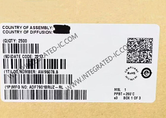 ADF7901BRUZ Circuito Integrado Transmisor OOK/FSK de Banda ISM de Alto Rendimiento con Frecuencia de 369.5 MHz a 395.9 MHz y Velocidad de Datos de 50 kbps