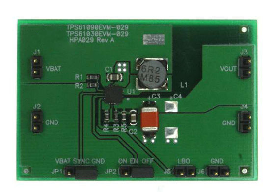 TPS61090EVM-029 Soluciones incrustadas 500mA 1.8V a 5.5V Junta de evaluación del convertidor paso a paso