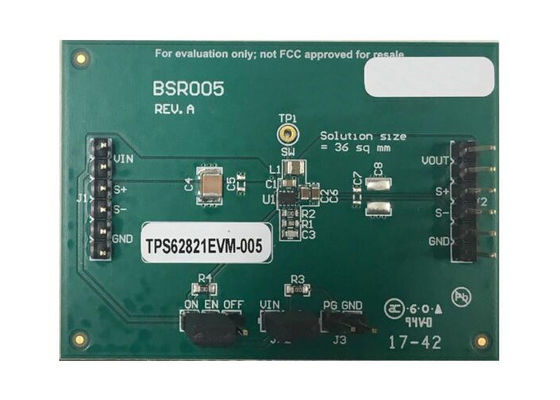 TPS62821EVM-005 Soluciones incrustadas Módulo de evaluación de control DCS TPS62821 Convertidor descendente