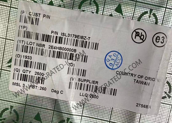Chip de circuito integrado ISL3179EIBZ 40Mbps 3.3V RS-485/RS-422 Transceptor con carga de 1/5 unidades para comunicación de alta velocidad