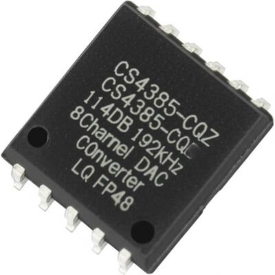 CS4385-CQZ Conversor DAC de 8 canales con rango dinámico de 114 dB y velocidad de muestreo de 192 kHz Chip de circuito integrado LQFP48