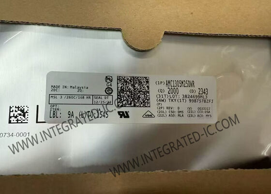 Chip de circuito integrado modulador delta sigma aislado reforzado AMC1305M25DWR con resolución de 16 bits y frecuencia de muestreo de 78k