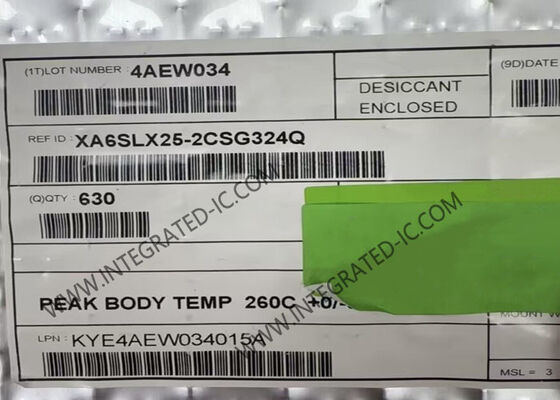 Lógica programable programable IC del arsenal de puerta del campo XA6SLX25-2CSG324Q 1080MHz