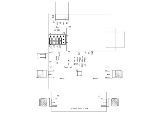RFSA3713PCK-410 Placa de evaluación de atenuador de paso digital de 5 MHz a 6000 MHz para soluciones integradas