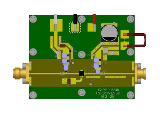 TGF3015-SM-EVB Soluciones embebidas 10W GaN RF Panel de evaluación de transistores de entrada
