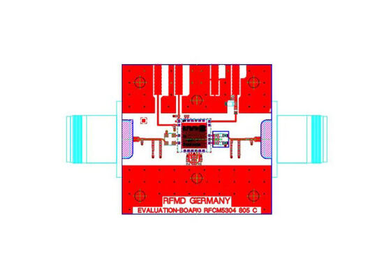 RFCM5304PCBA-410 Soluciones incrustadas 5MHz a 220MHz Junta de evaluación de amplificadores SI-BJT integrados