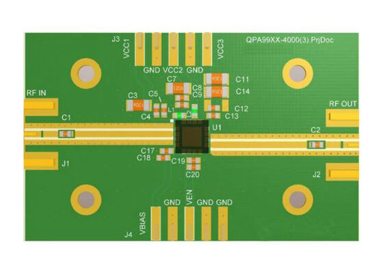 QPA9908EVB01 Placa de evaluación de amplificador de potencia linealizable de alta eficiencia de 4W para soluciones integradas