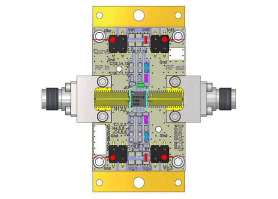 QPA2735EVB Soluciones embebidas 13GHz a 20GHz GaAs Consejo de evaluación de amplificadores de bajo ruido