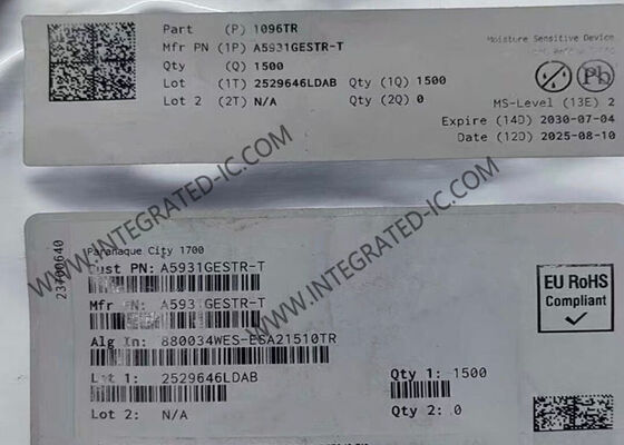 Chip de circuito integrado A5931GESTR-1-T 3A controlador de motor de varias fases QFN24