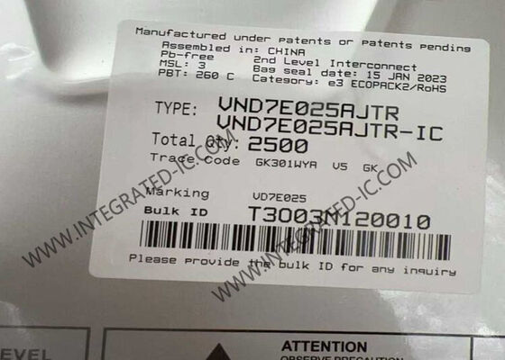 VND7E025AJTR Chip de circuito integrado de doble canal conductor de lado alto IC PowerSSO16
