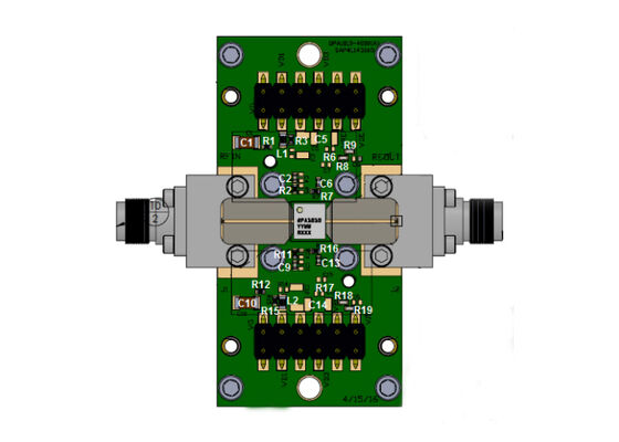QPA1010PCB4B01 Placa de evaluación de amplificador de potencia GaN de 15W de 7,9 GHz a 11 GHz para soluciones integradas