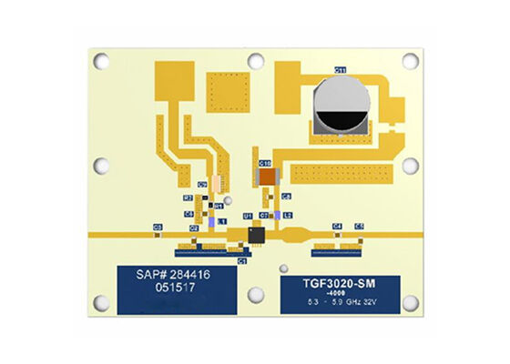 TGF3020-SM-EVB1 Placa de evaluación de transistor de RF GaN de 32 V y 5 W con adaptación de entrada para soluciones integradas