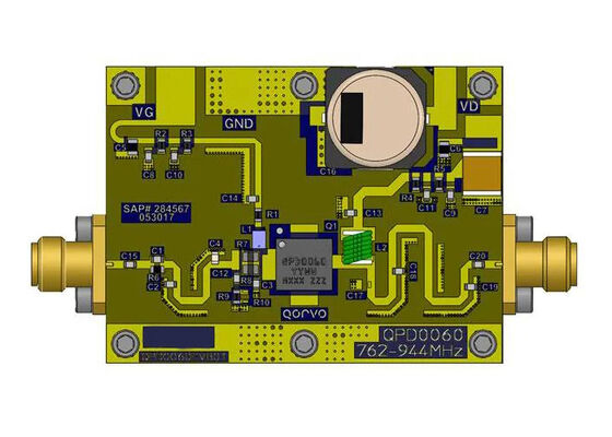 QPD0060PCB4B01 Placa de evaluación de transistor de potencia RF GaN de 90W 48V para soluciones integradas