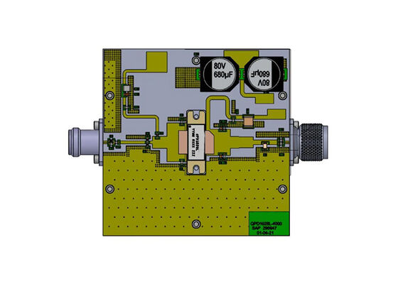 QPD1028LEVB6 Soluciones embebidas 750W 65V GaN RF Panel de evaluación de transistores de entrada