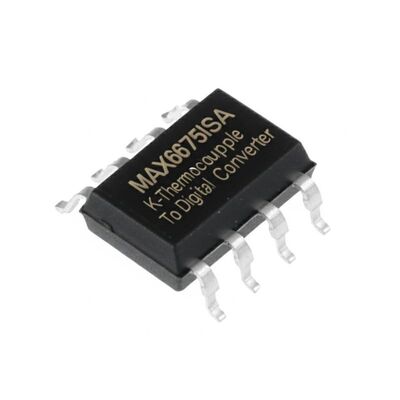 Convertidor digital de termopar a digital MAX6675ISA con resolución de 12 bits, compensación de unión fría e interfaz compatible con SPI