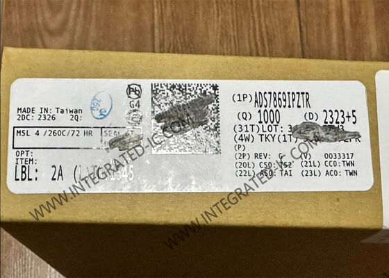 ADS7869IPZTR Chip de circuito integrado de 12 canales de control del motor analógico con resolución de 12 bits e interfaz digital flexible TQFP100