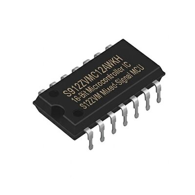 S912ZVMC12AWKH MCU de microcontrolador de 16 bits con velocidad de 50 MHz, memoria flash de 128 KB y 31 pines de E / S para el control del motor
