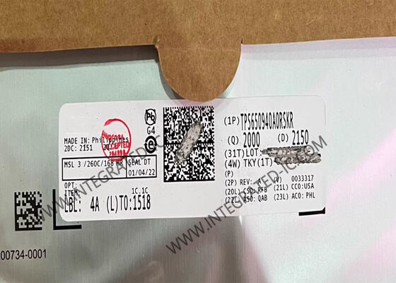 Chip de circuito integrado TPS650940A0RSKR, IC de gestión de energía con corriente de salida de 21A y 12 salidas para la plataforma Apollo Lake