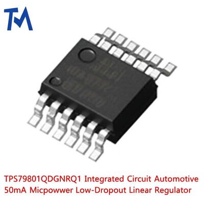 TPS79801QDGNRQ1 Chip de circuito integrado regulador lineal LDO de baja potencia de grado 50mA para automóviles