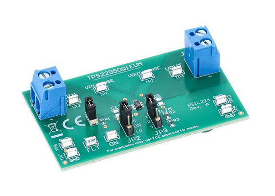 Soluciones integradas TPS22950Q1EVM Módulo de evaluación del interruptor de carga automotriz TPS22950-Q1